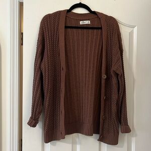 Hollister Brown Women's Cardigan Sweater